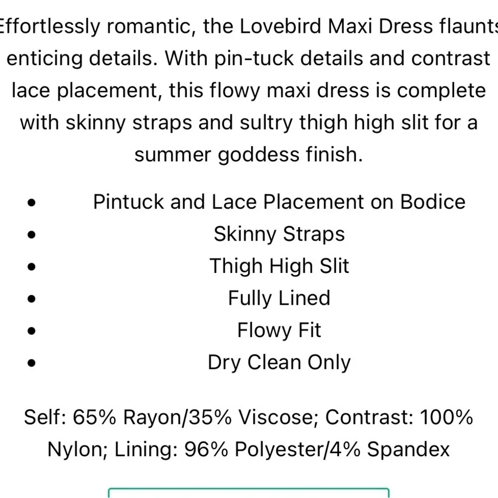 Elegant  Lace Maxi Dress by Free People lovebird. dress is white! Not blush